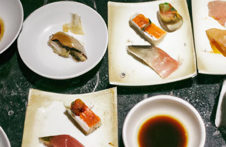 接待の席に華を添える、洗練されたスプーン寿司と多彩な居酒屋メニュー