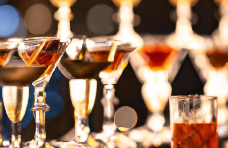 おしゃれなカウンターで楽しむ、上質な飲み会のひととき