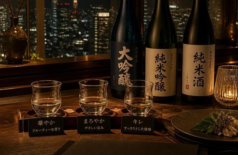 深夜のひとり飲み、日本酒テイスティングで特別な体験を