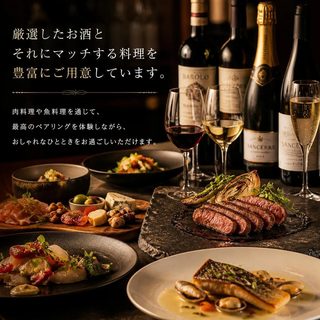 多彩なお酒と料理のペアリング