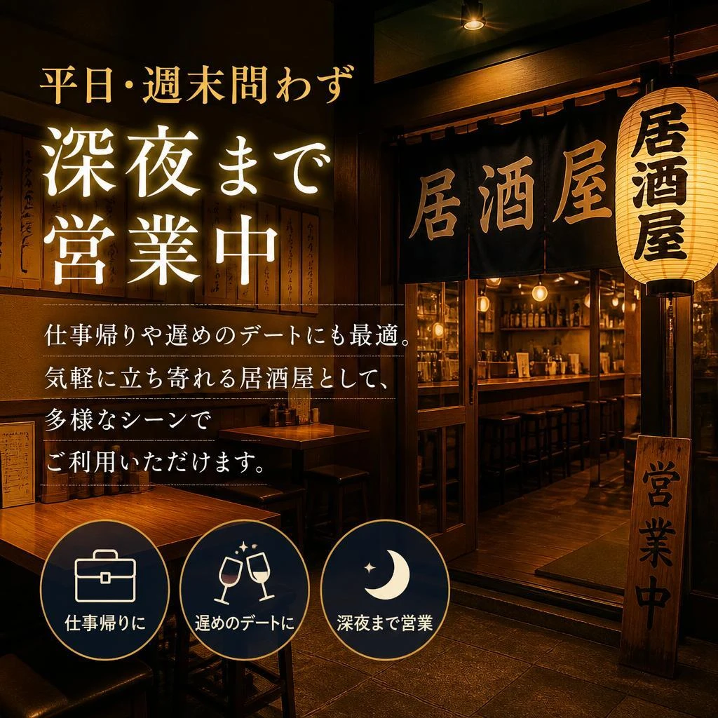 深夜営業で使い勝手抜群