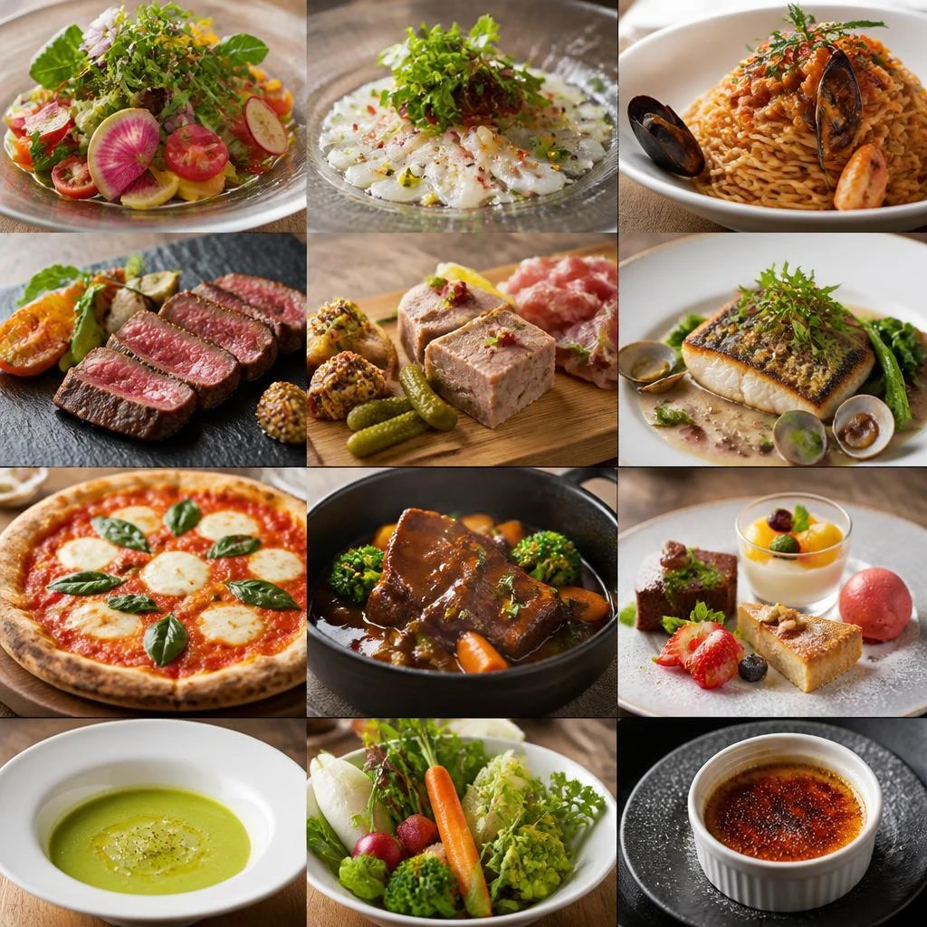 こだわり食材の贅沢料理