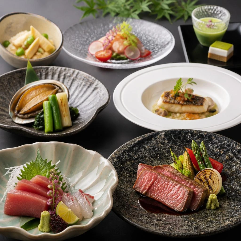 贅沢な料理の数々