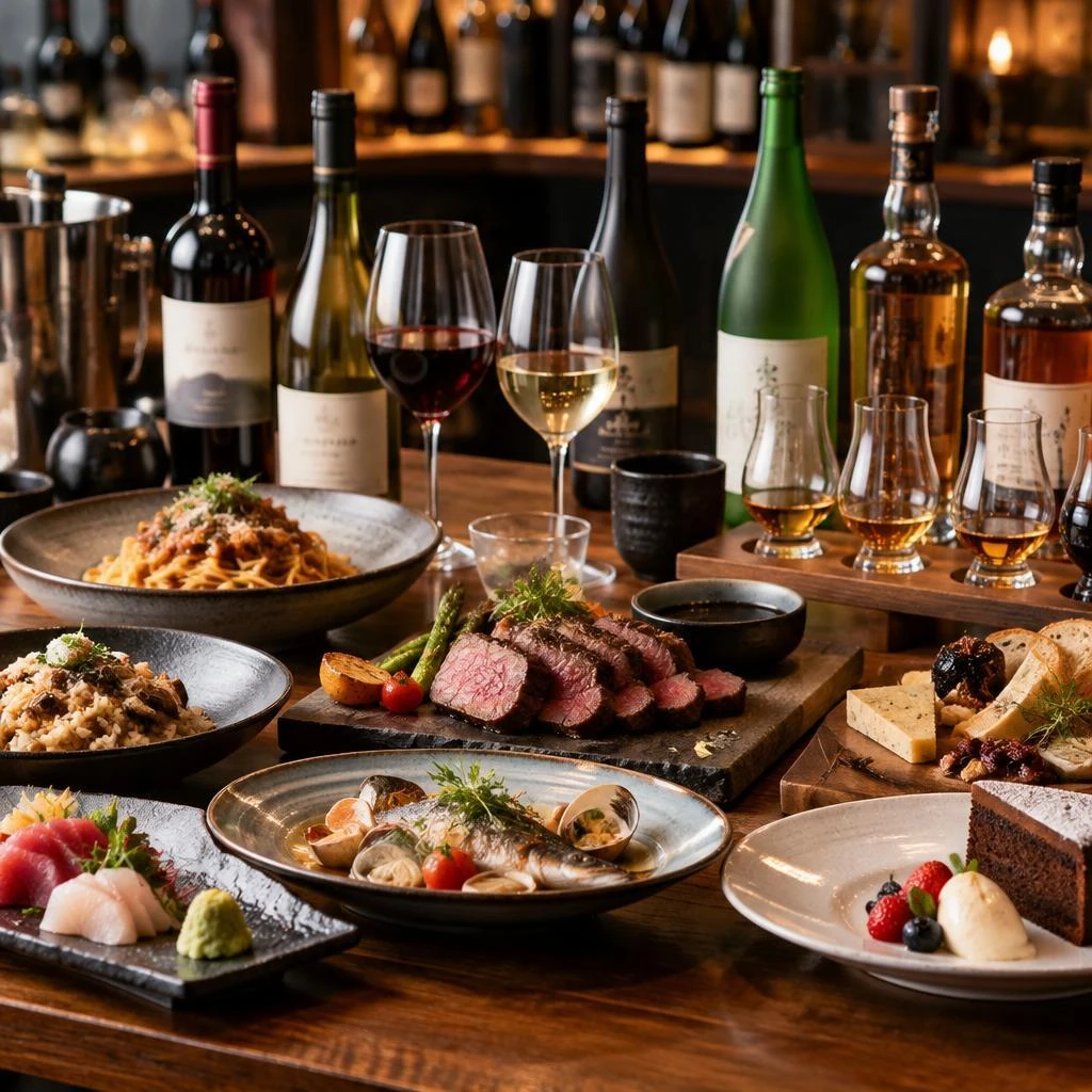 一杯ごとに広がる、お酒と料理のペアリング