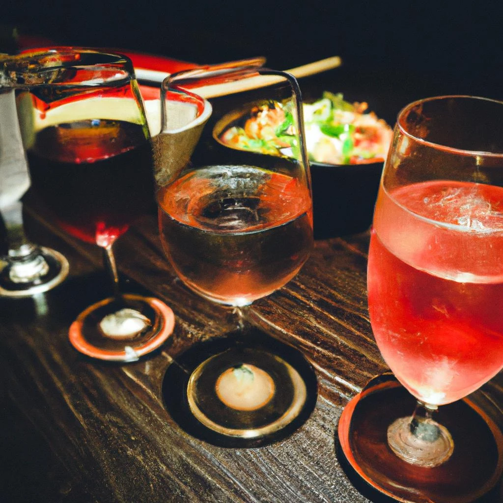 豊富なアルコールのセレクション